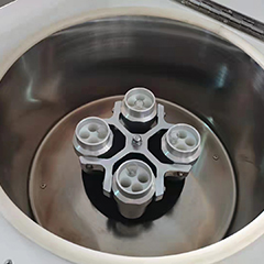 KETHINK crude oil centrifuge inner chamber with rotor installed